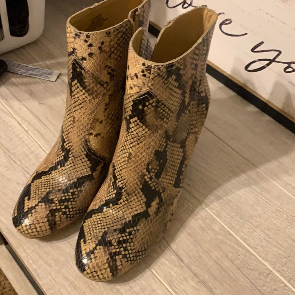 Snake skin boots